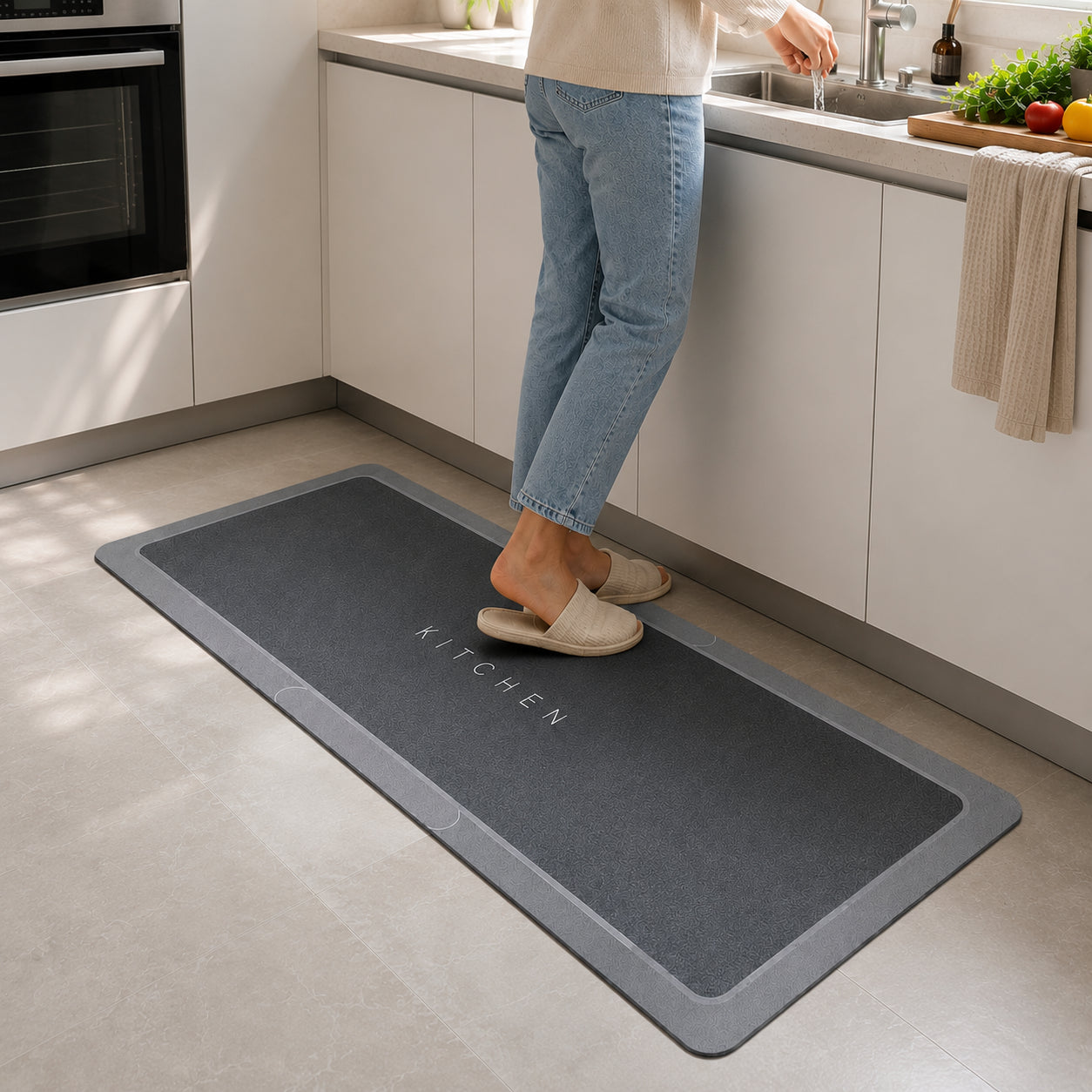 Alfombra Antideslizante para Cocina 120 x 40cm