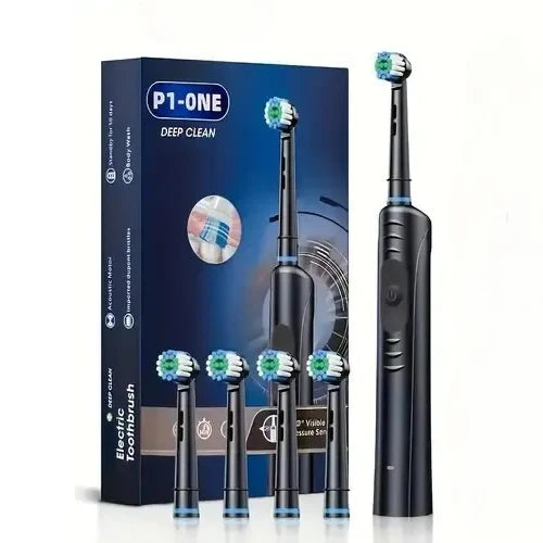 Cepillo de Dientes Eléctrico con 4 Recambios